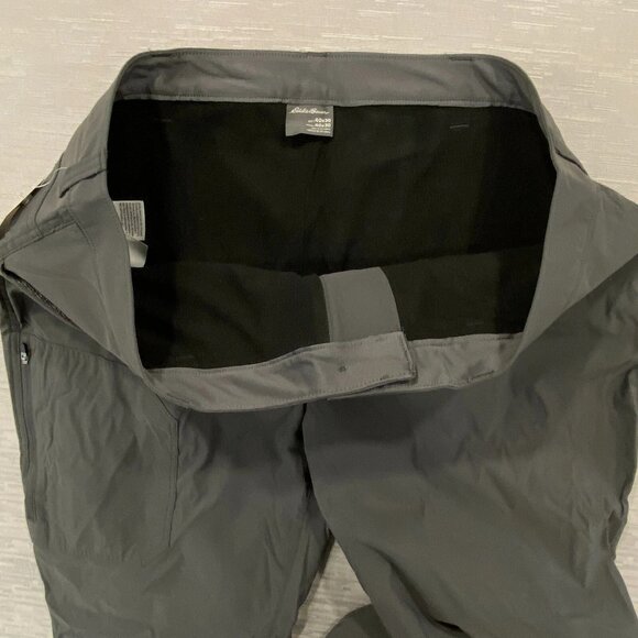 Eddie Bauer Fleece Lined Tech Pants Mens 40 x 30 Gray Water Repellent Insulated - Picture 7 of 14